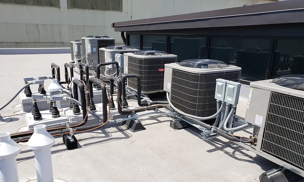 Air conditioners installed on ceiling